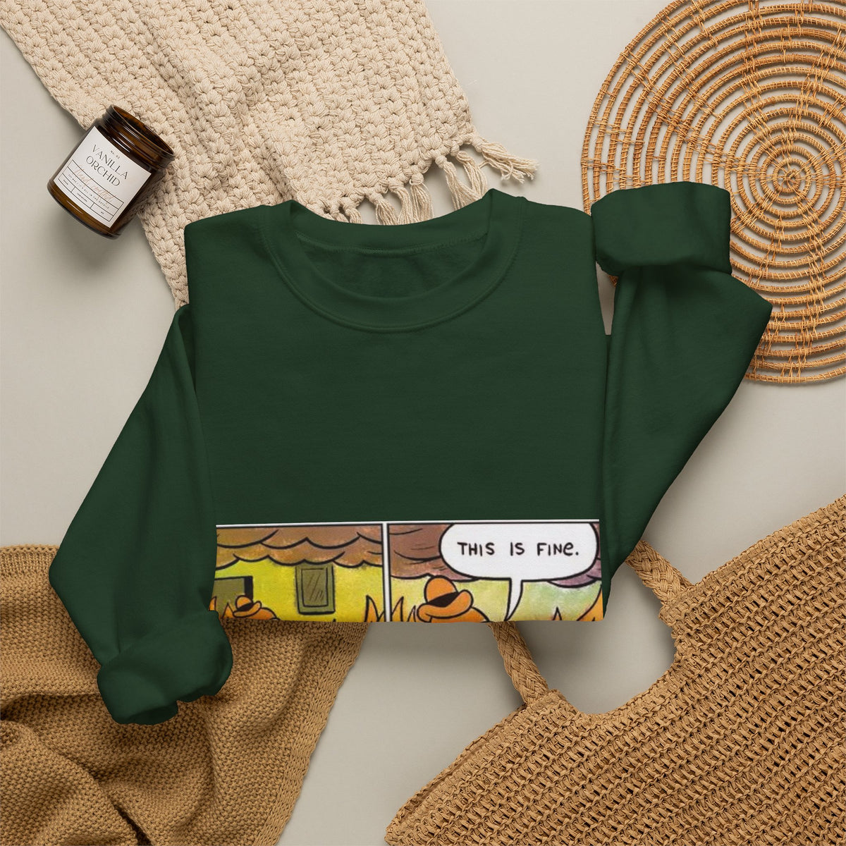 This Is Fine - Crewneck Sweatshirt
