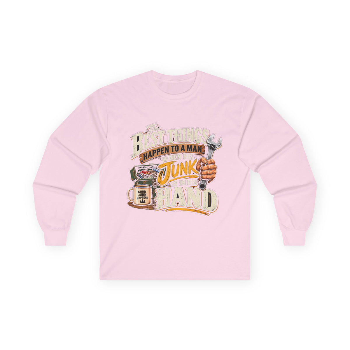 Best Things Happen in a Man's Hand - Unisex Ultra Cotton Long Sleeve Tee