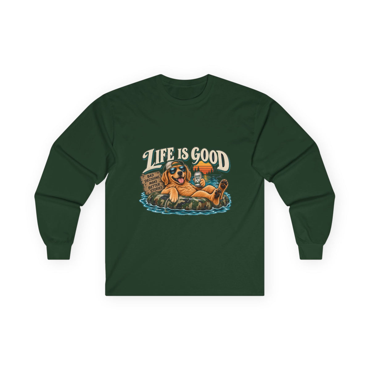 Life is Good Floatin' - Unisex Ultra Cotton Long Sleeve Tee