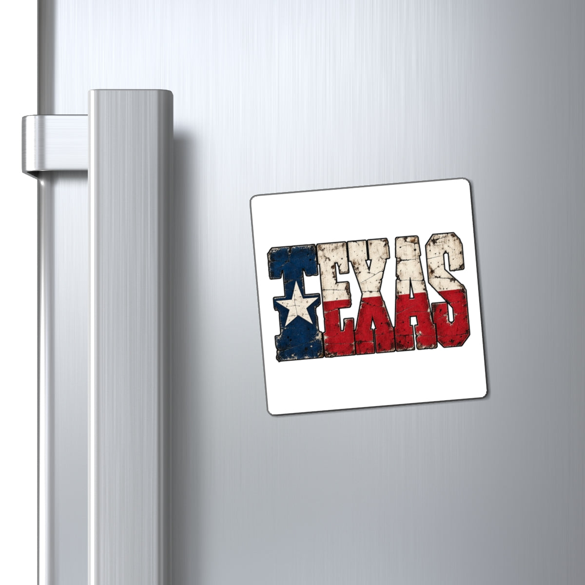 Texas Flag Block Letters - Magnet