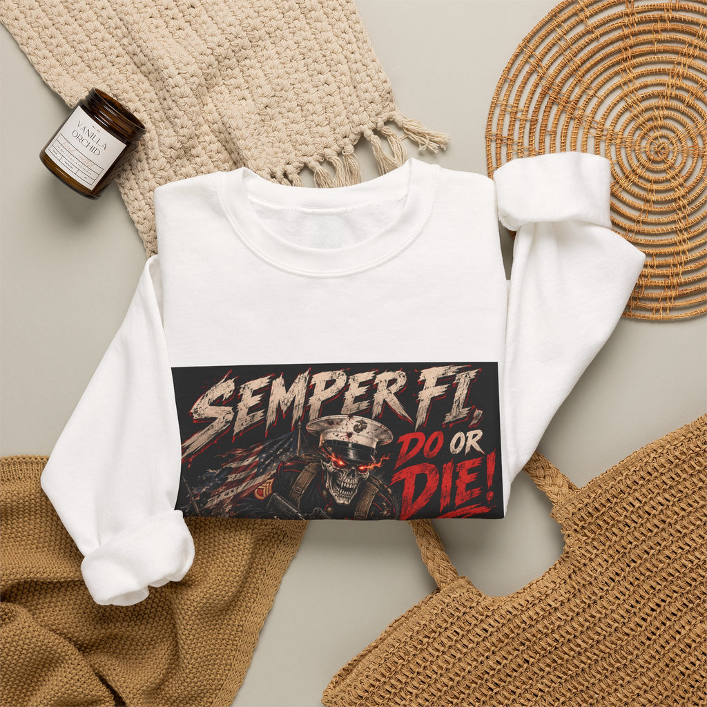 Semper Fi Do or Die - Crewneck Sweatshirt