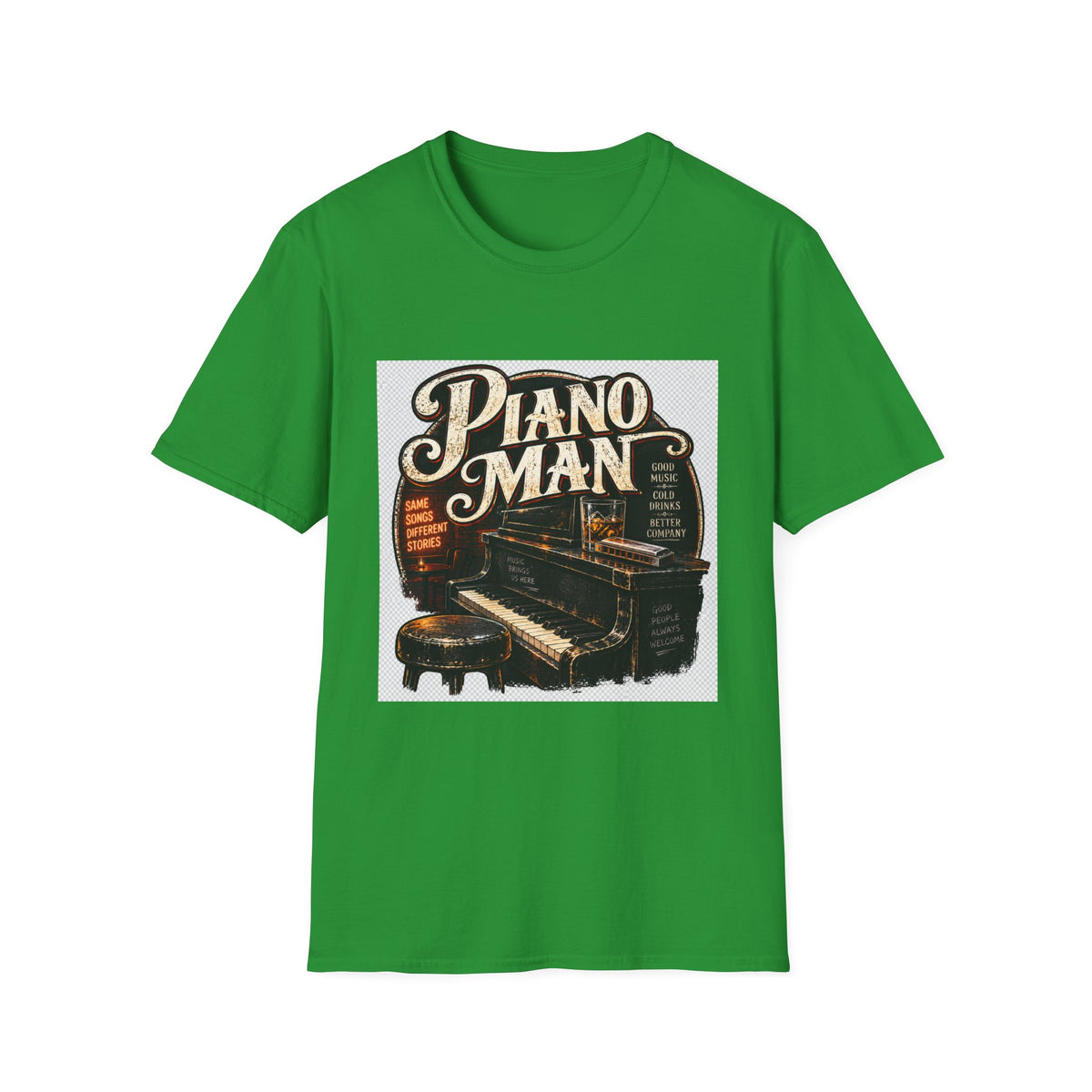 Piano Man Retro Bar - Classic Tee