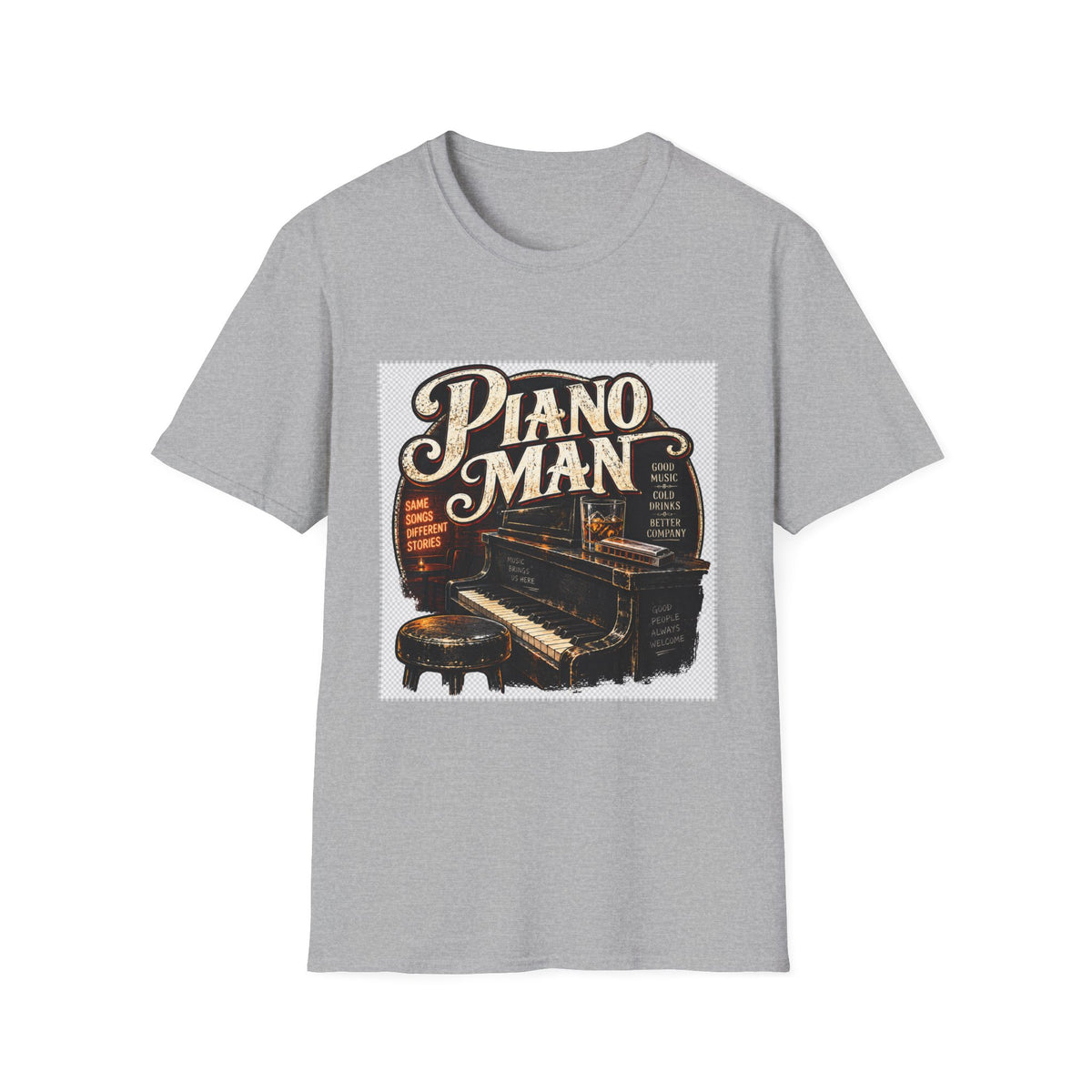 Piano Man Retro Bar - Classic Tee
