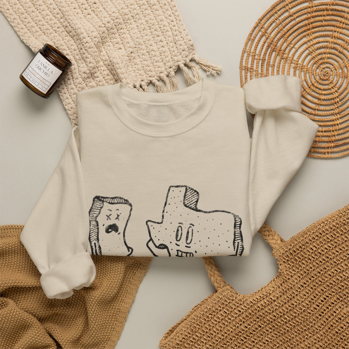 Texas v California - Crewneck Sweatshirt