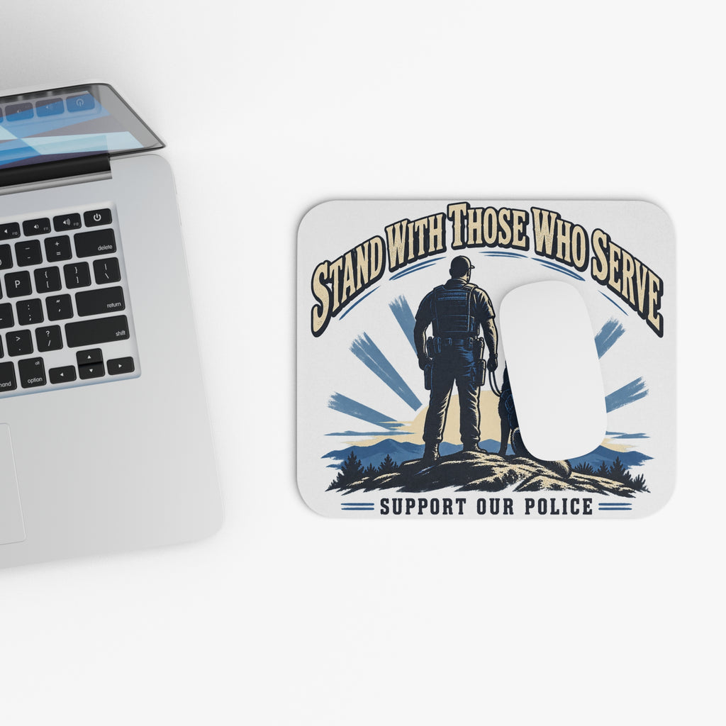 Stand With Those Who Serve Police K9 - Mouse Pad
