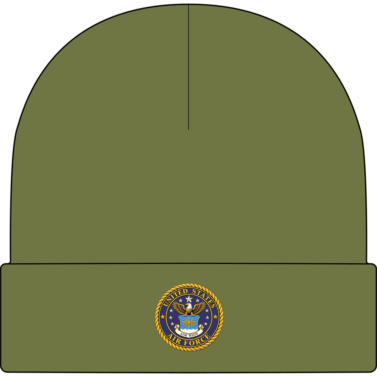 U.S. Air Force Emblem - AS Colour 1107 Cuff Beanie