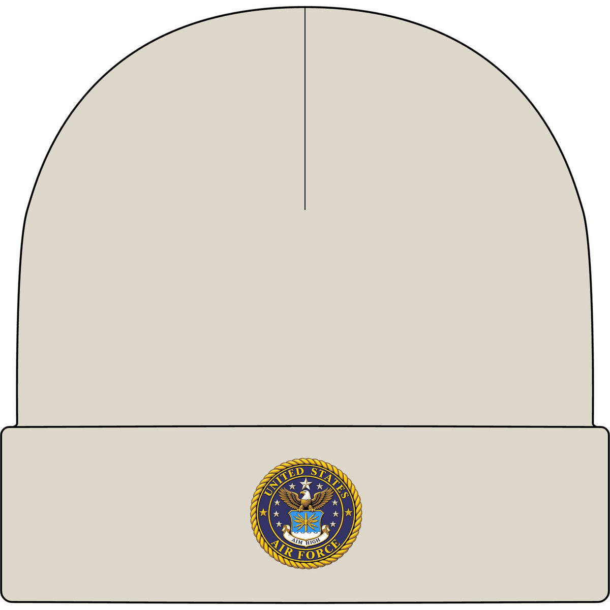 U.S. Air Force Emblem - AS Colour 1107 Cuff Beanie