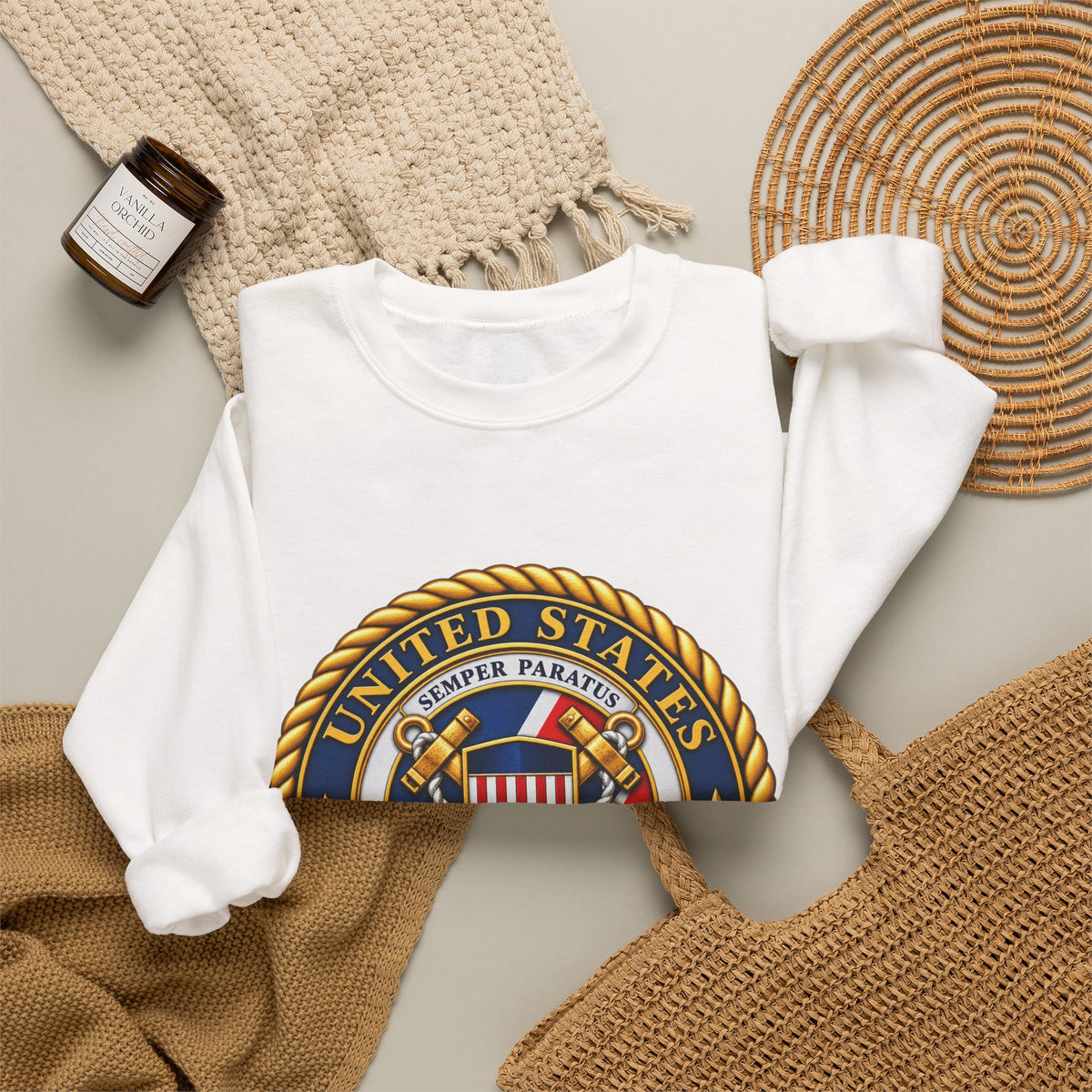 U.S. Coast Guard Emblem - Crewneck Sweatshirt
