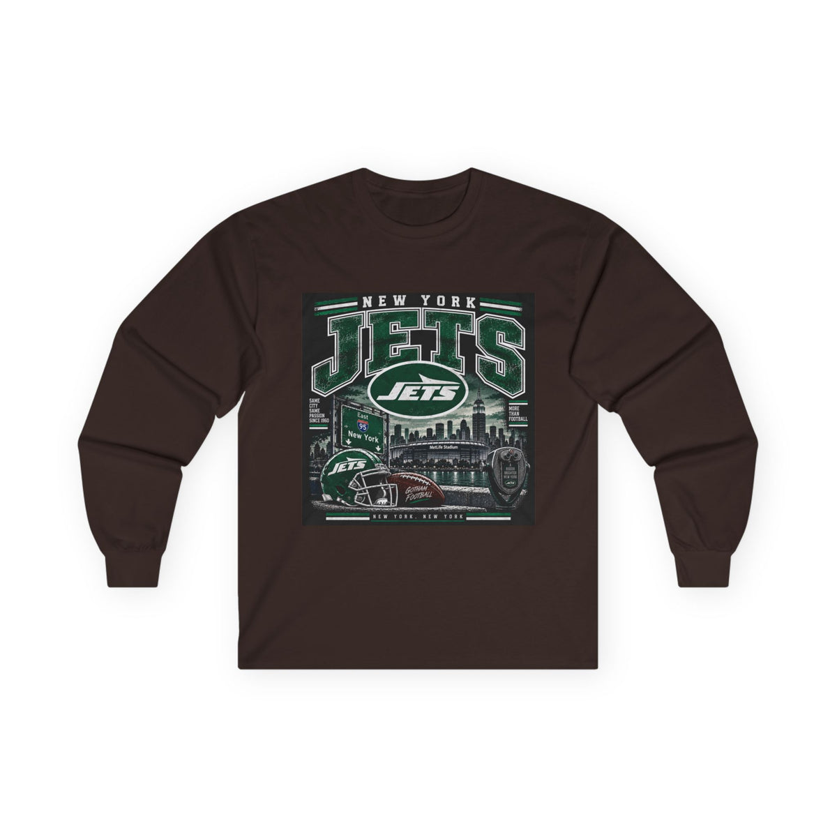 New York Jets Skyline - Unisex Ultra Cotton Long Sleeve Tee