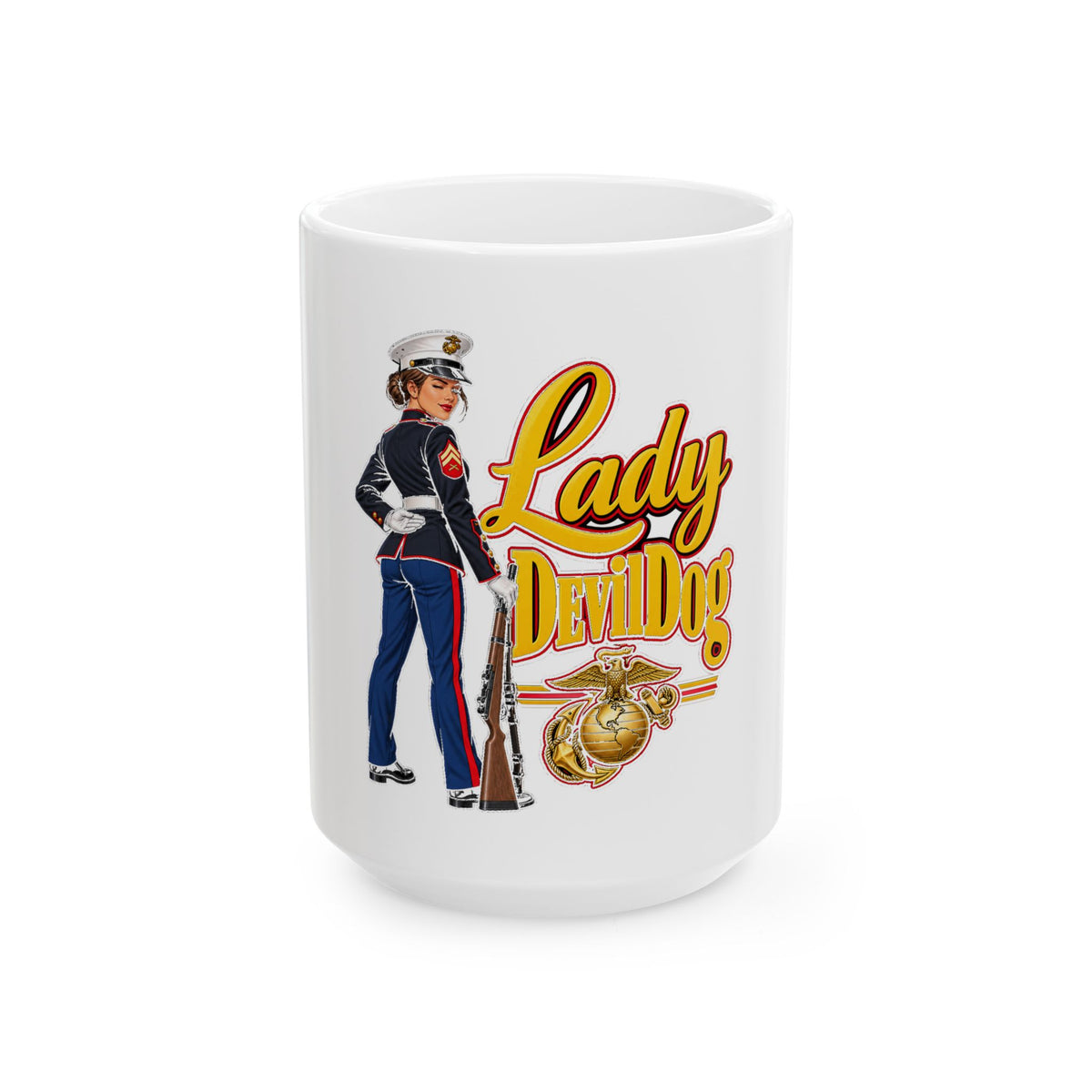 Lady Devil Dog - Ceramic Mug 11oz and 15oz