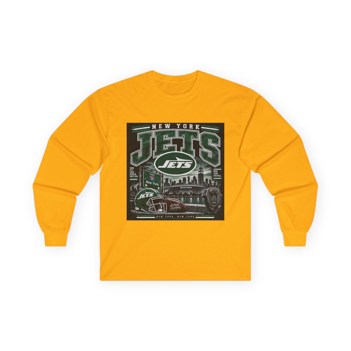New York Jets Skyline - Unisex Ultra Cotton Long Sleeve Tee