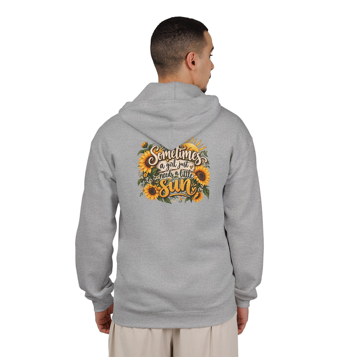 Sunshine Motivation Tee - Full-Zip Hooded Sweatshirt