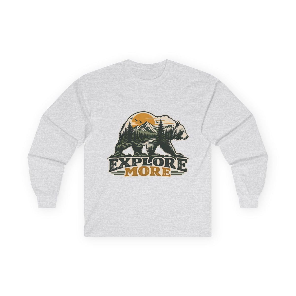 Explore More Bear - Unisex Ultra Cotton Long Sleeve Tee