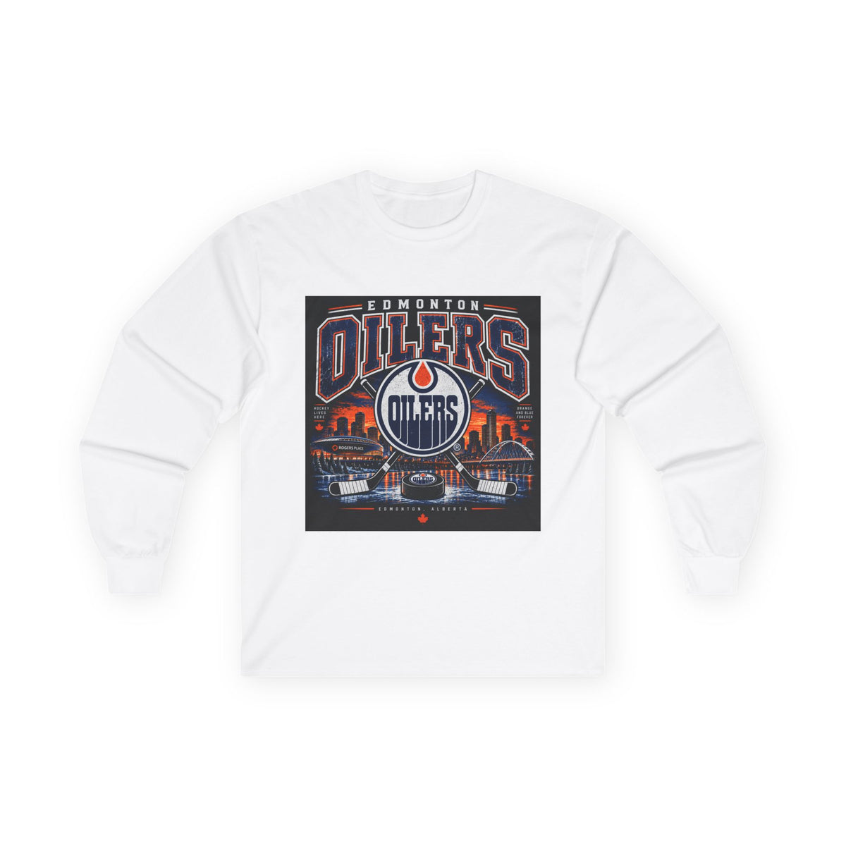 Edmonton Oilers Hockey Pride - Unisex Ultra Cotton Long Sleeve Tee
