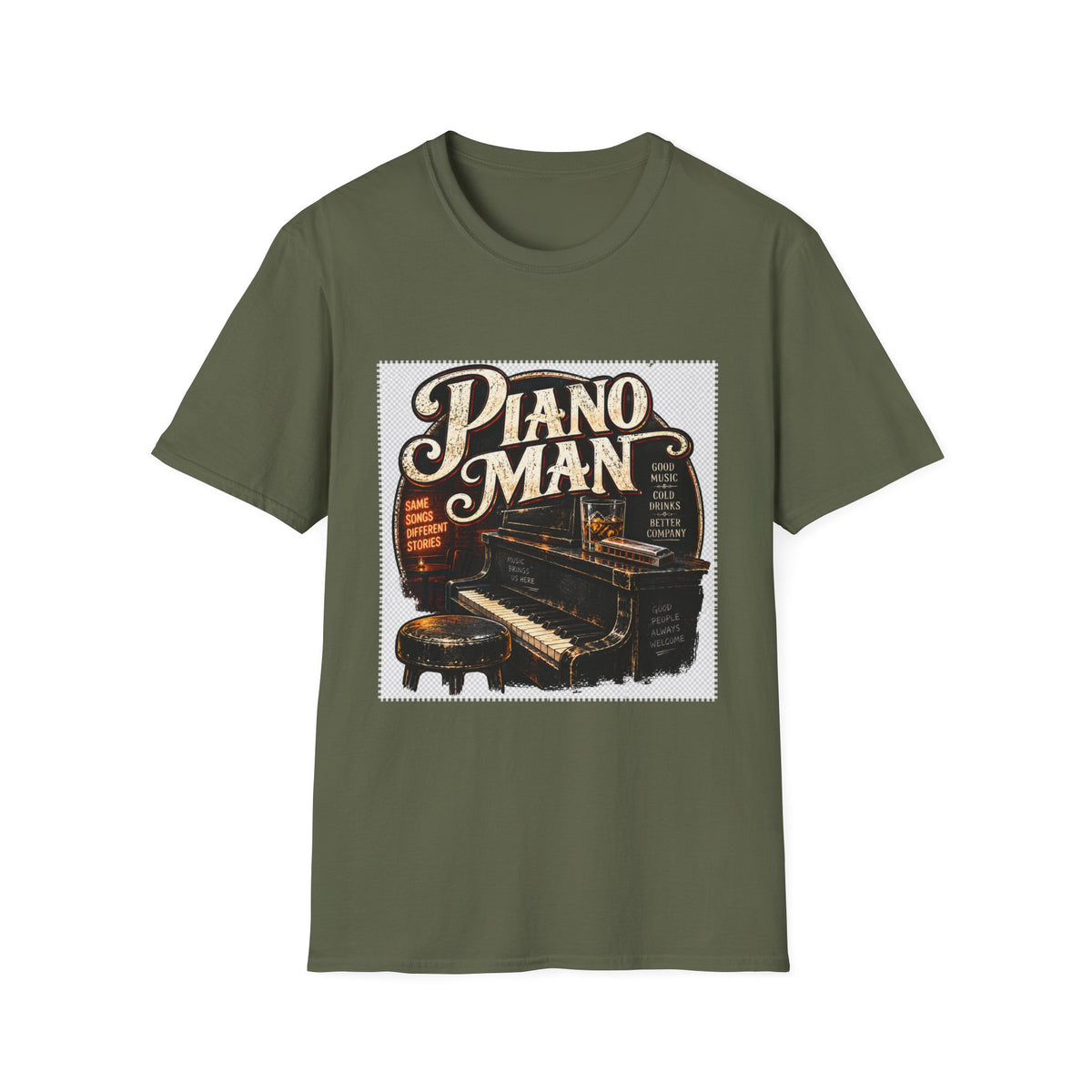 Piano Man Retro Bar - Classic Tee