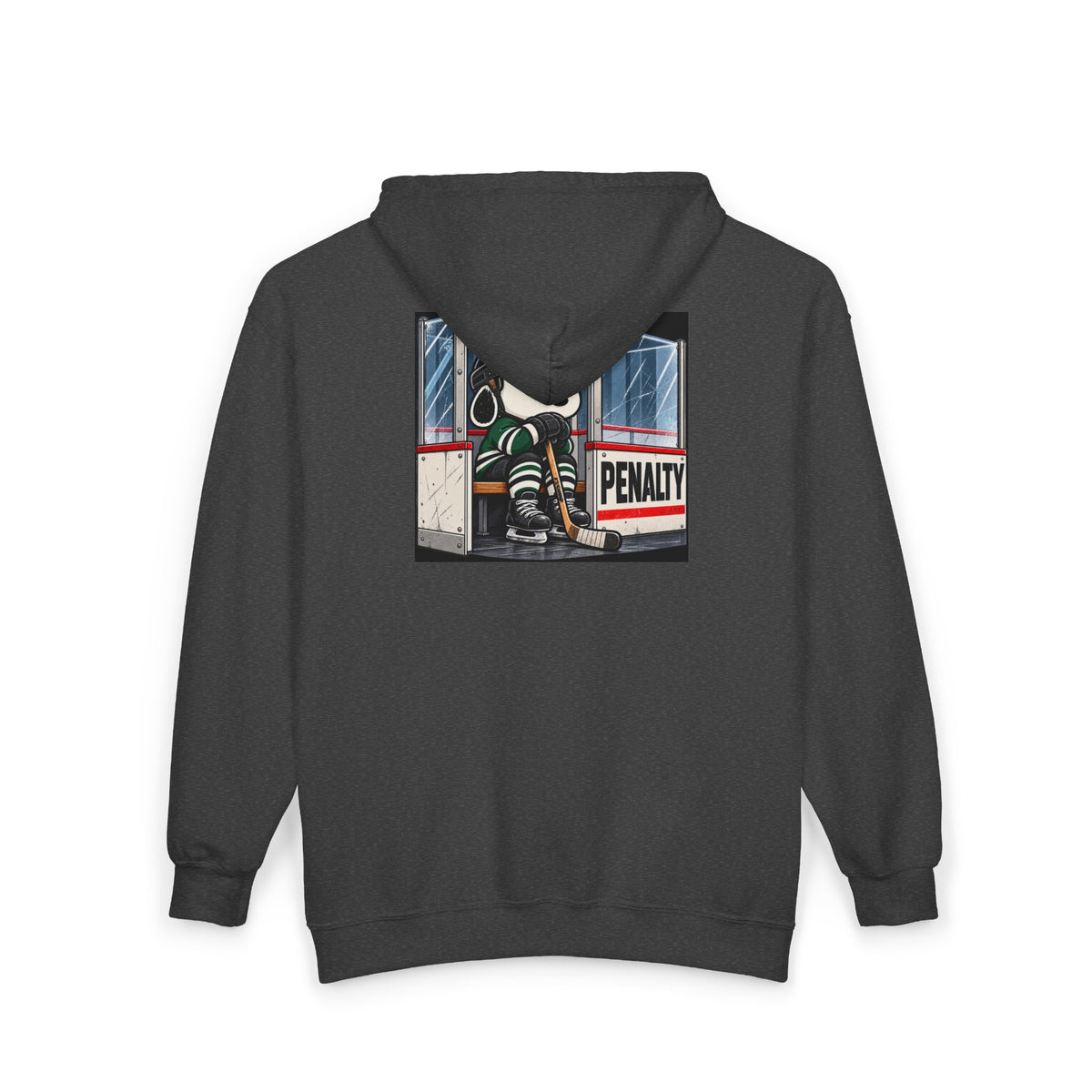 Snoopy Hockey Penalty Box Green - Full-Zip Hooded Sweatshirt
