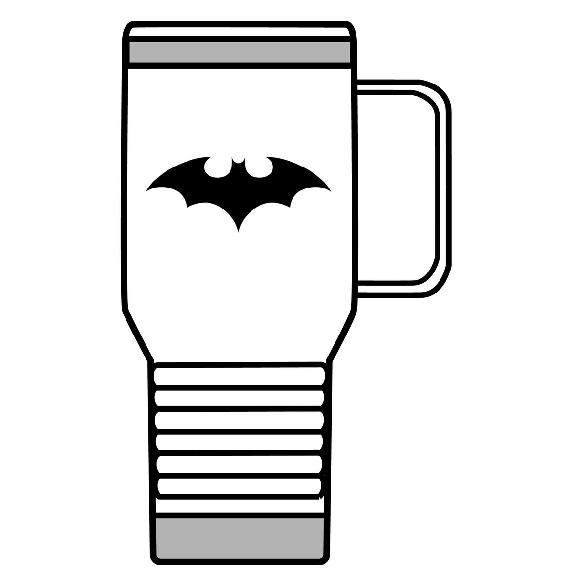 Midnight Bat Emblem - 20oz Insulated Mug