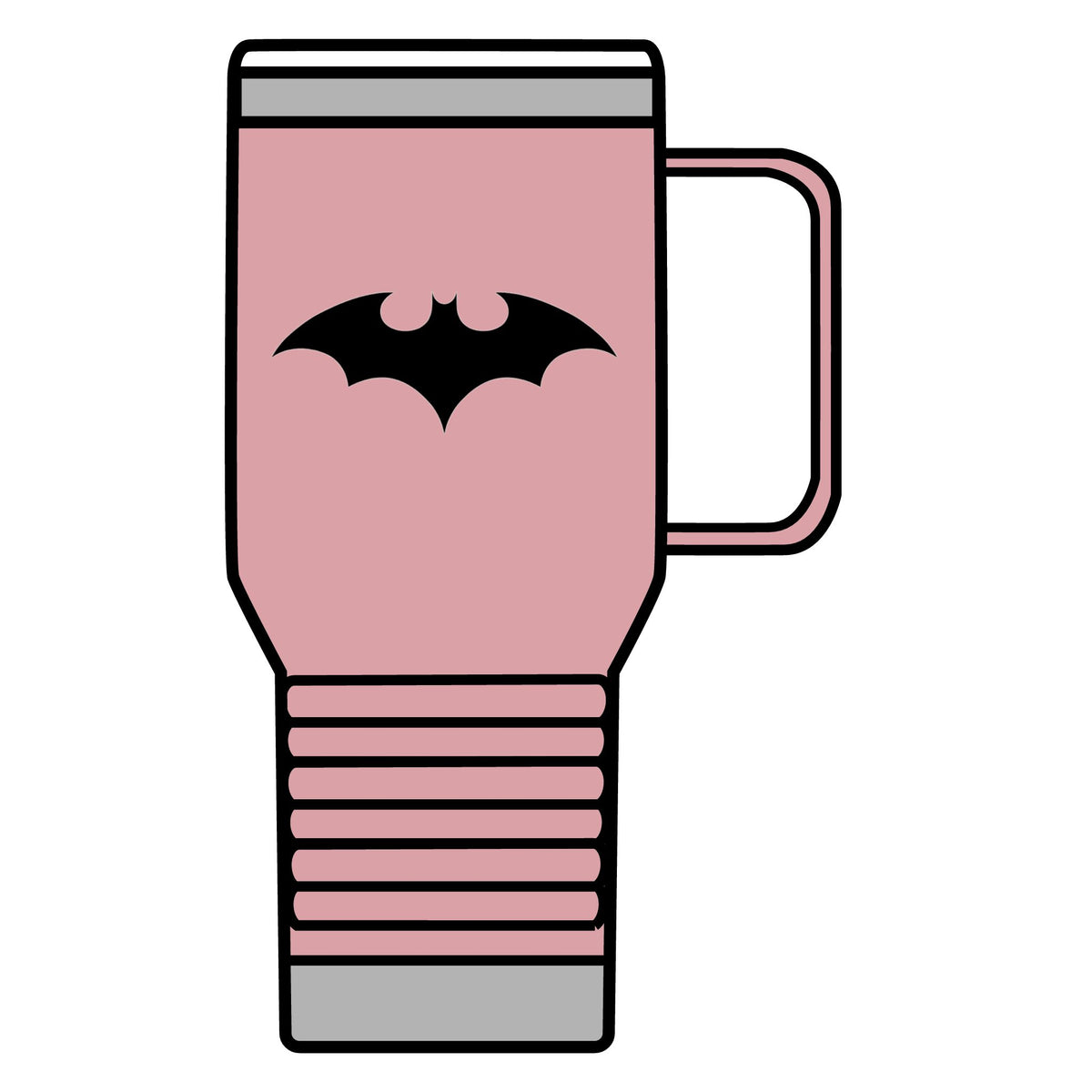 Midnight Bat Emblem - 20oz Insulated Mug