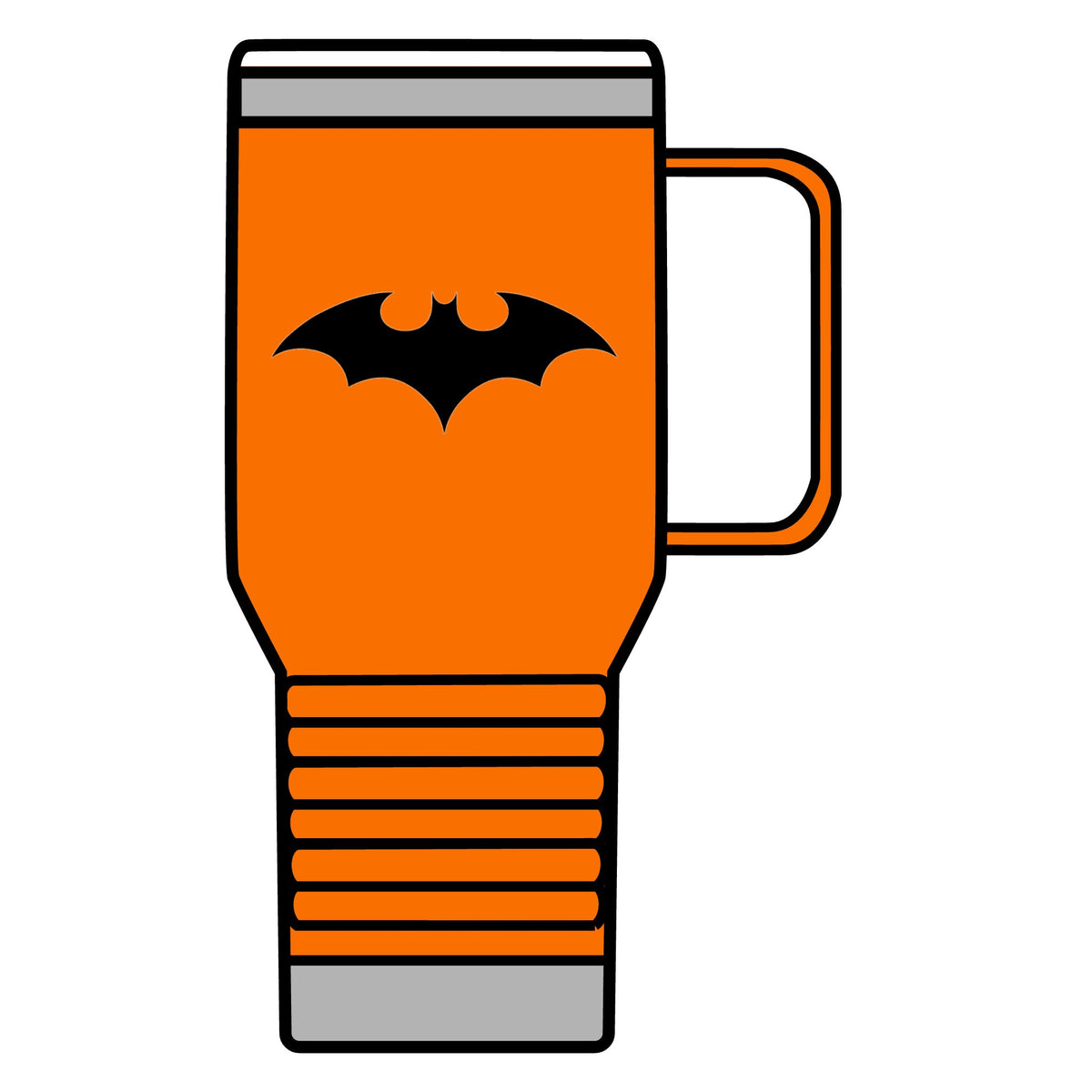 Midnight Bat Emblem - 20oz Insulated Mug