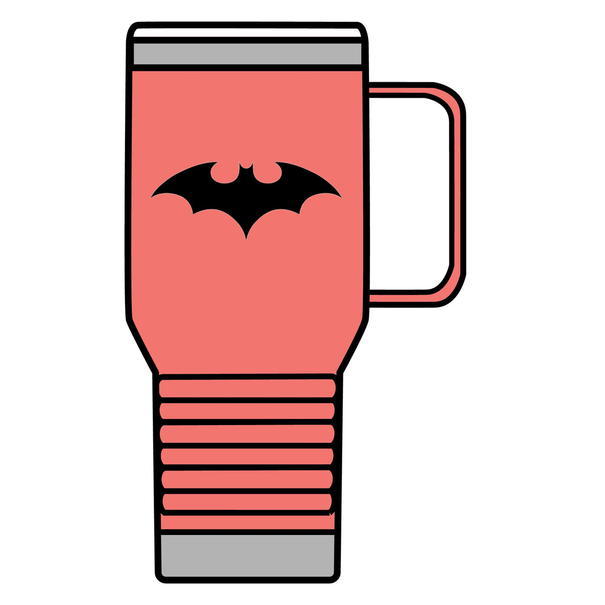 Midnight Bat Emblem - 20oz Insulated Mug