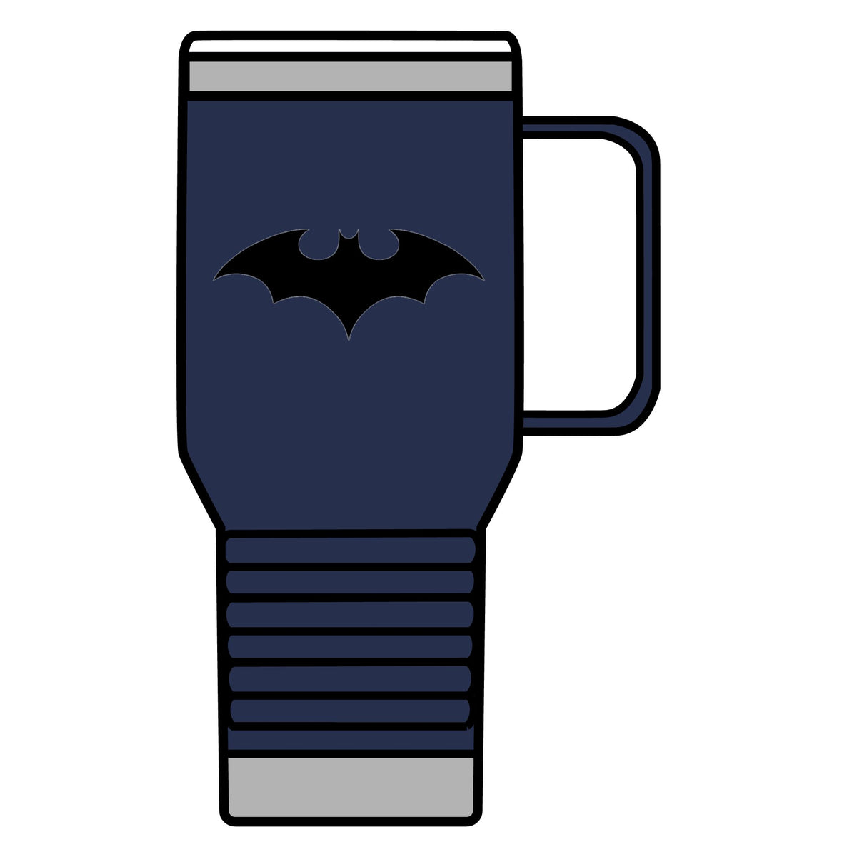 Midnight Bat Emblem - 20oz Insulated Mug