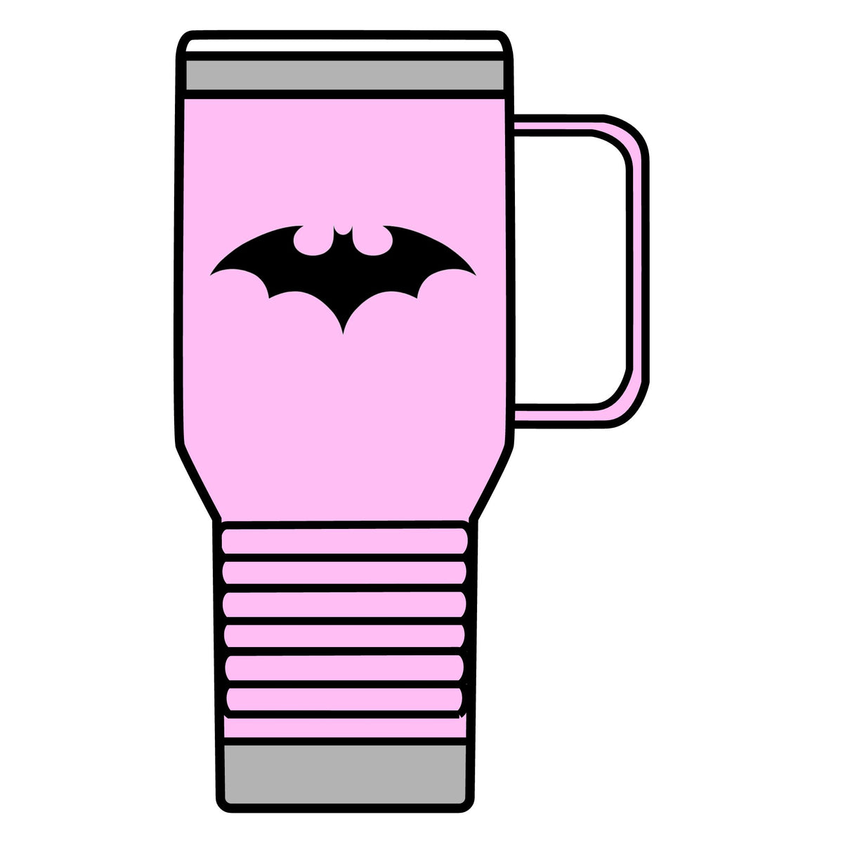 Midnight Bat Emblem - 20oz Insulated Mug
