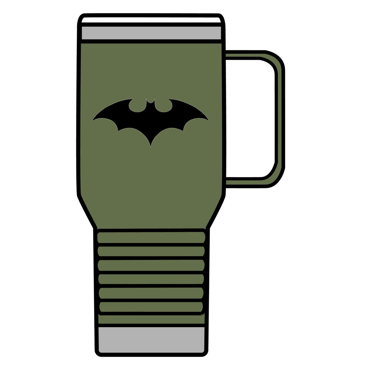 Midnight Bat Emblem - 20oz Insulated Mug