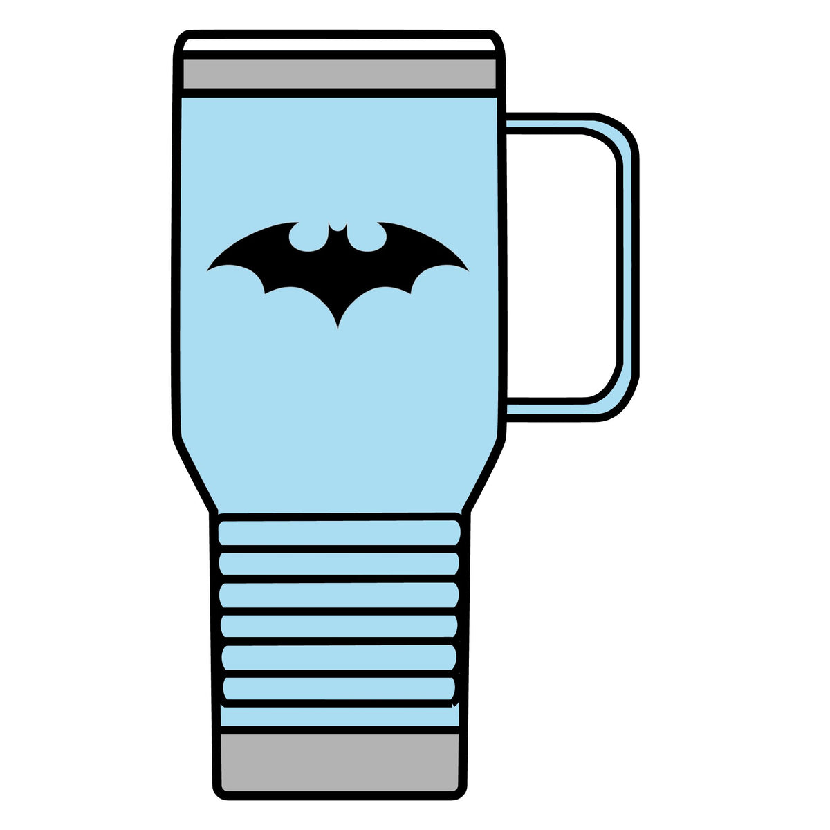 Midnight Bat Emblem - 20oz Insulated Mug