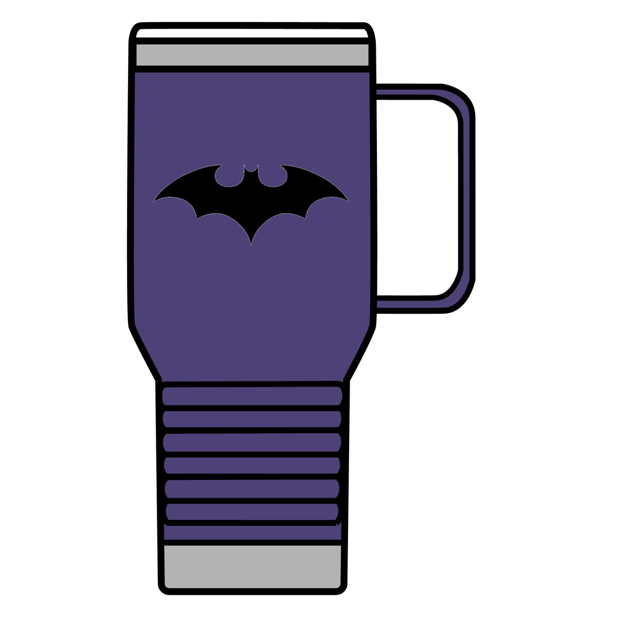 Midnight Bat Emblem - 20oz Insulated Mug