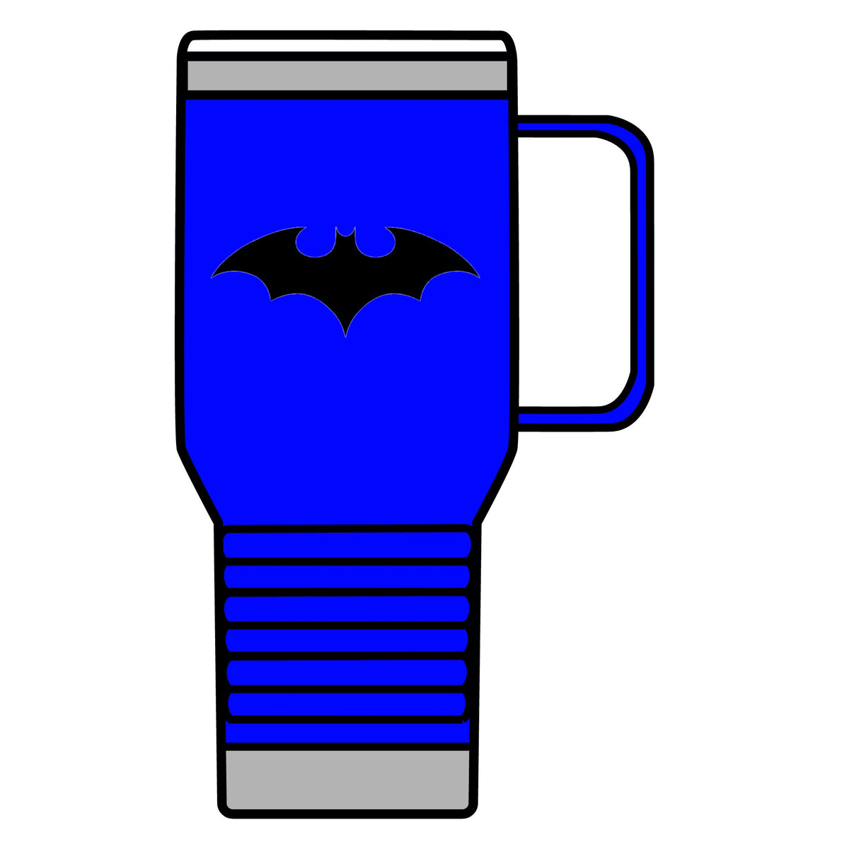 Midnight Bat Emblem - 20oz Insulated Mug