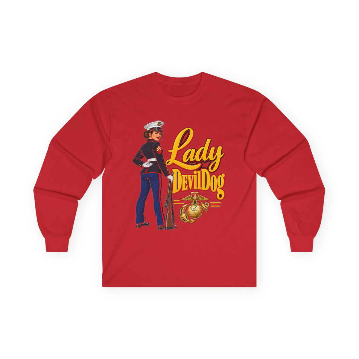 Lady Devil Dog - Unisex Ultra Cotton Long Sleeve Tee