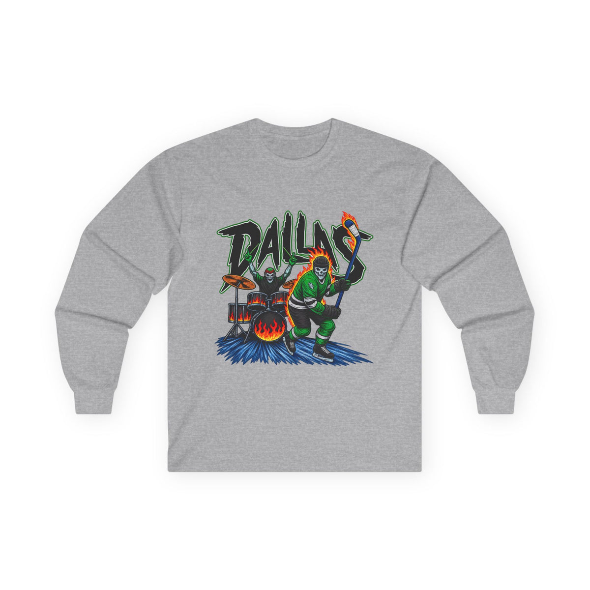 Dallas Stars Skeleton - Unisex Ultra Cotton Long Sleeve Tee