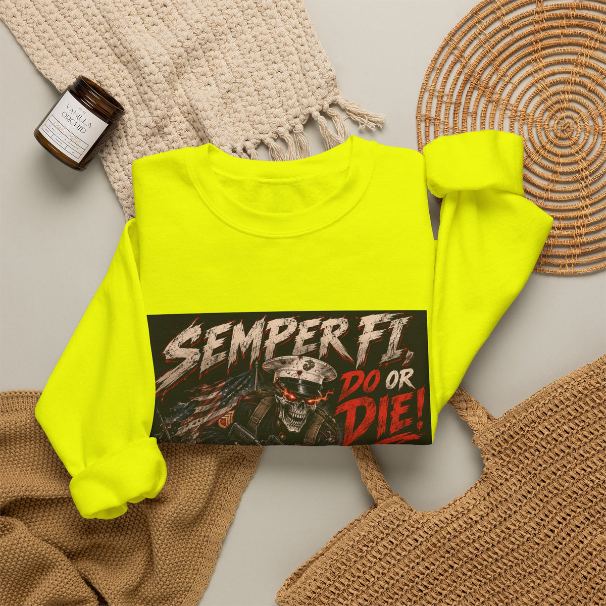 Semper Fi Do or Die - Crewneck Sweatshirt