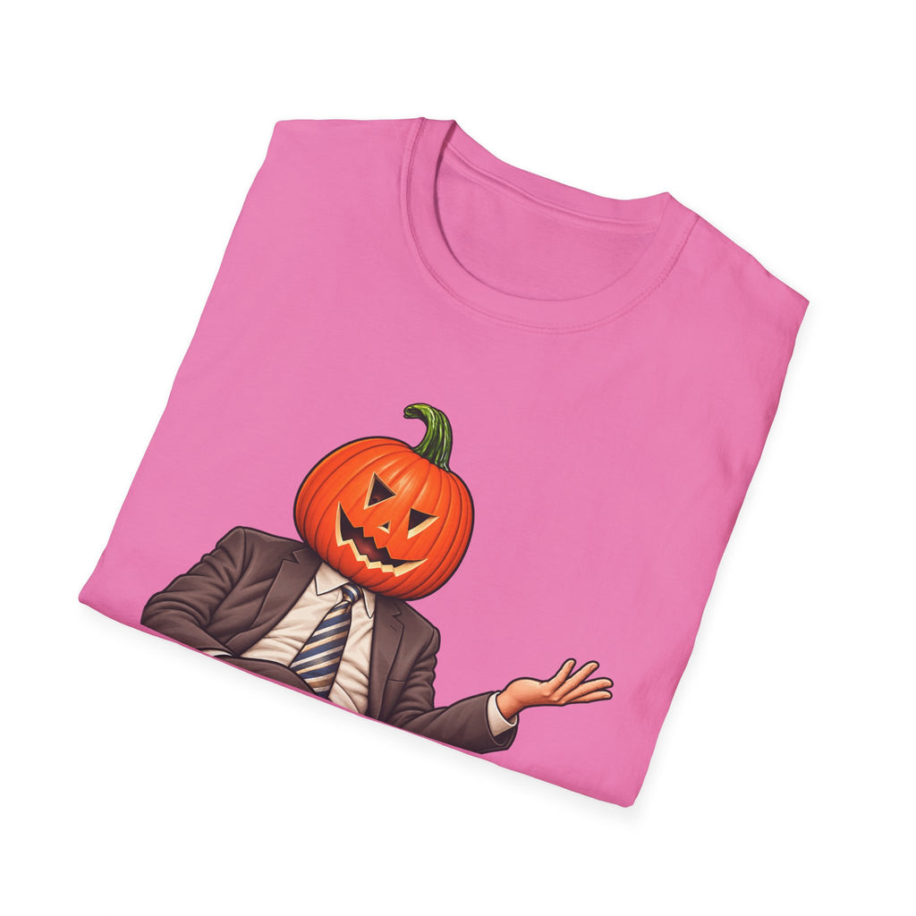 Pumpkin Head Office Cartoon - Classic Tee