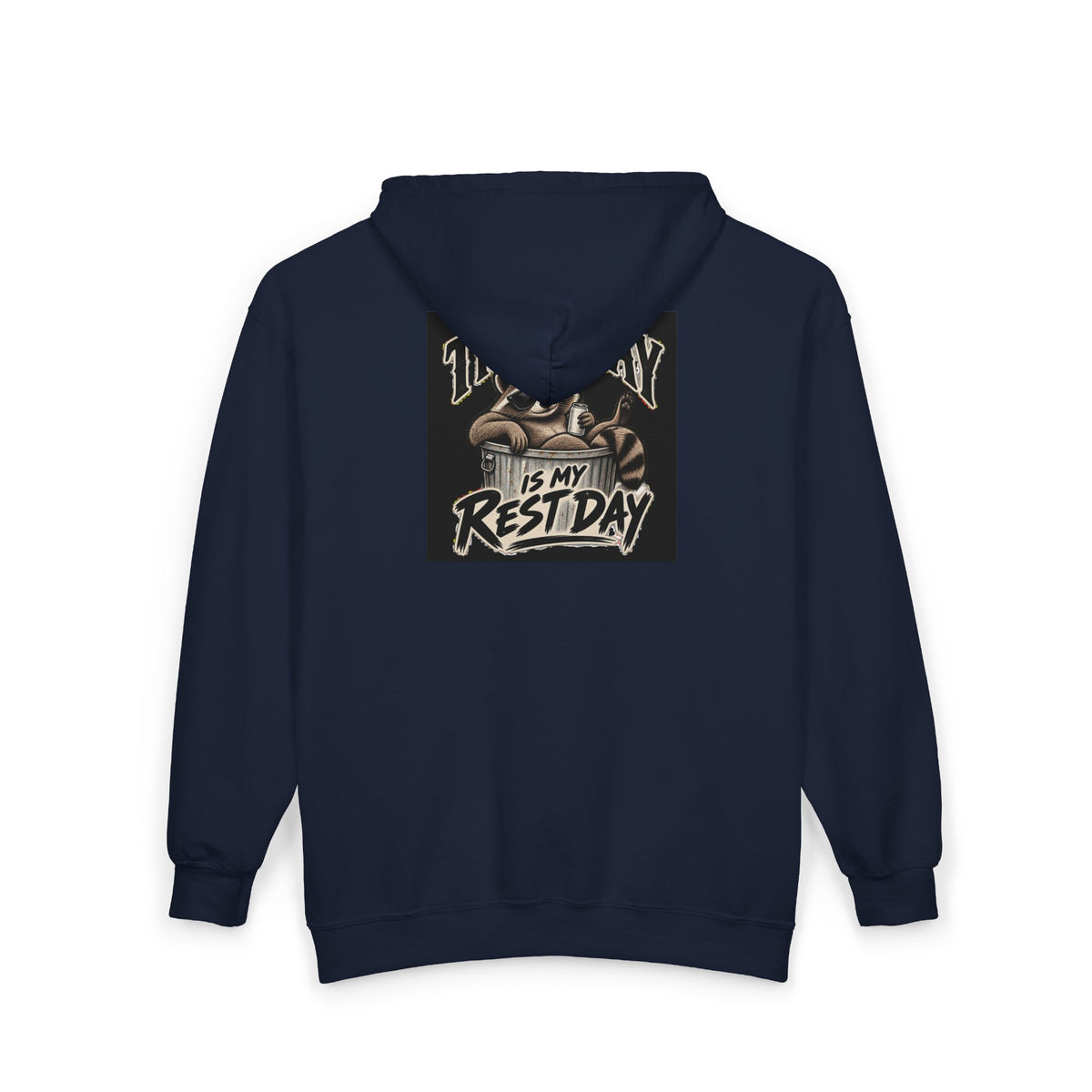 Trash Day Rest Day - Full-Zip Hooded Sweatshirt