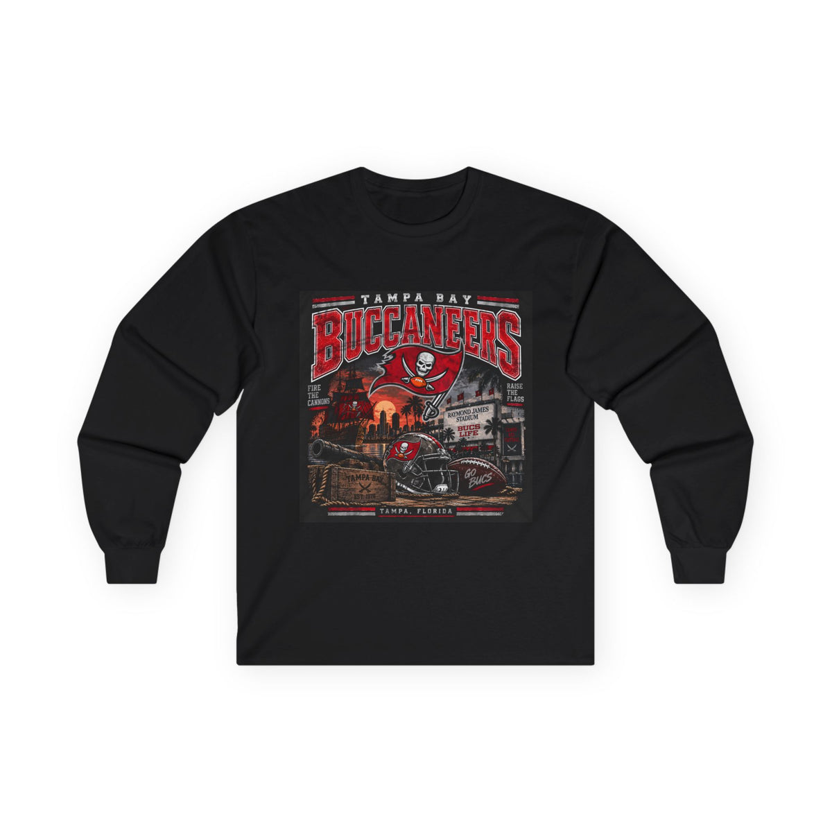 Tampa Bay Buccaneers Pirate Heritage - Unisex Ultra Cotton Long Sleeve Tee