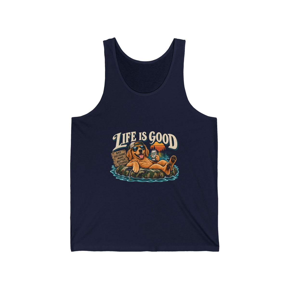 Life is Good Floatin' - Athletic Tank