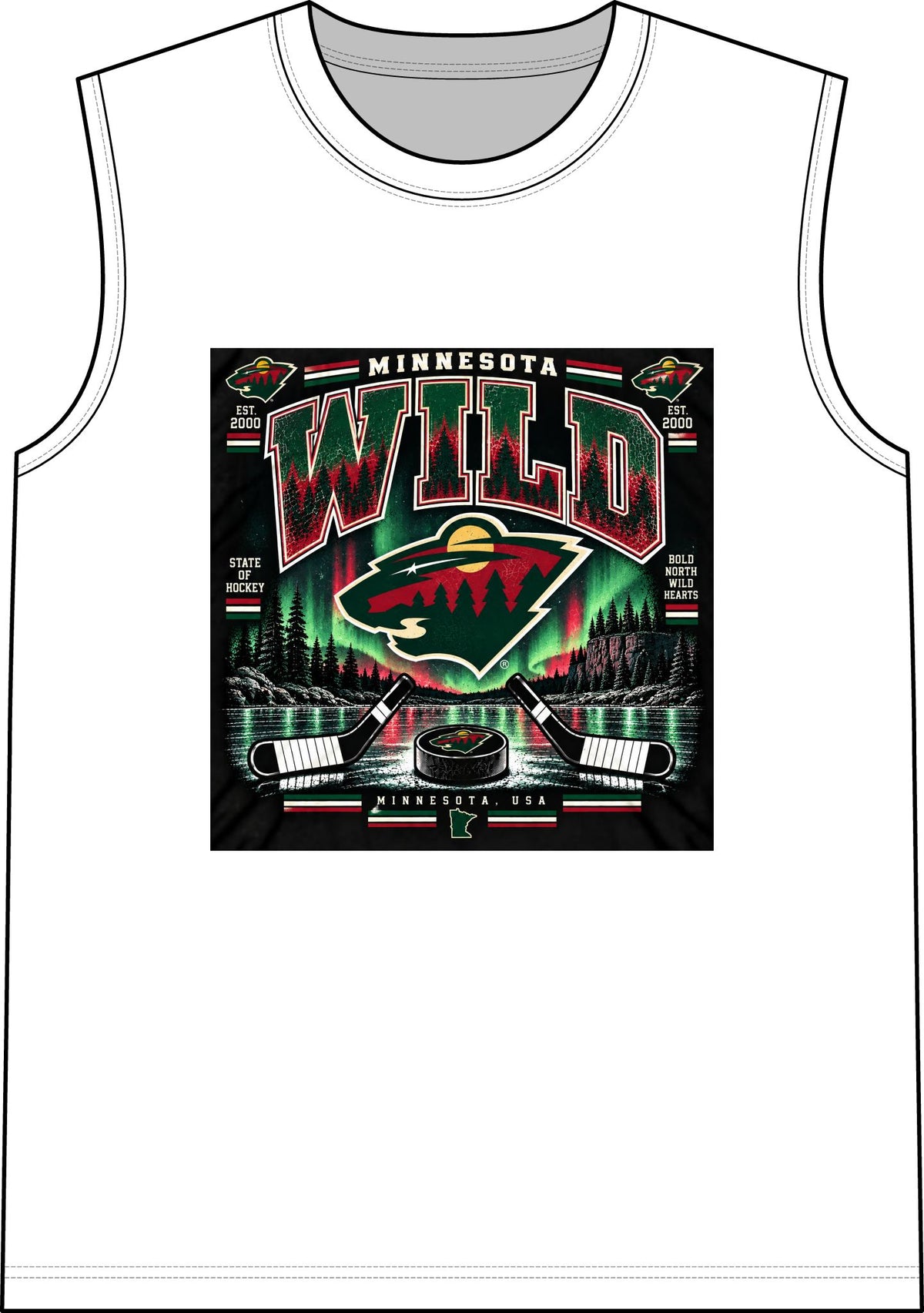 Wild North Hockey Tee - Classic Tank