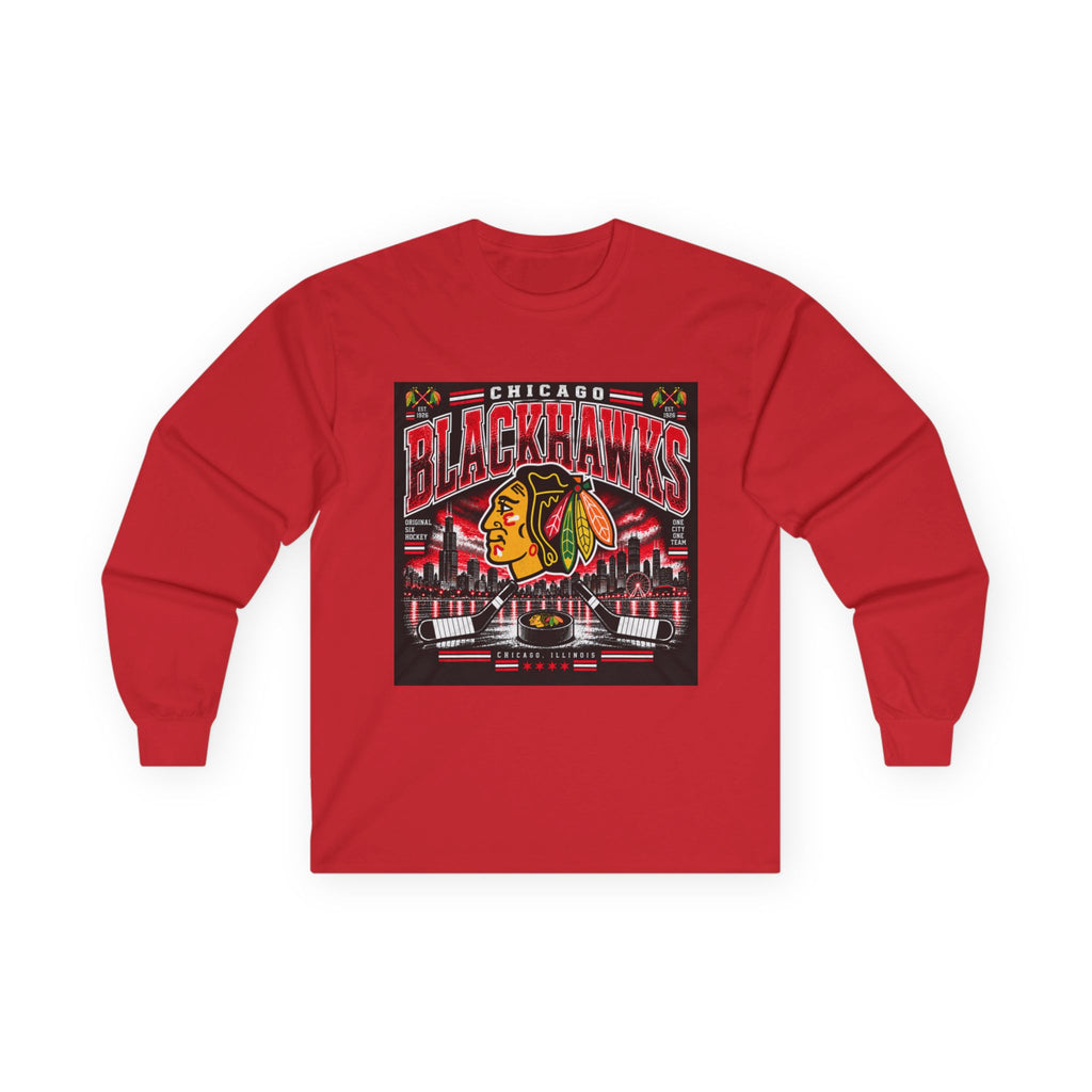 Chicago Blackhawks Heritage - Unisex Ultra Cotton Long Sleeve Tee