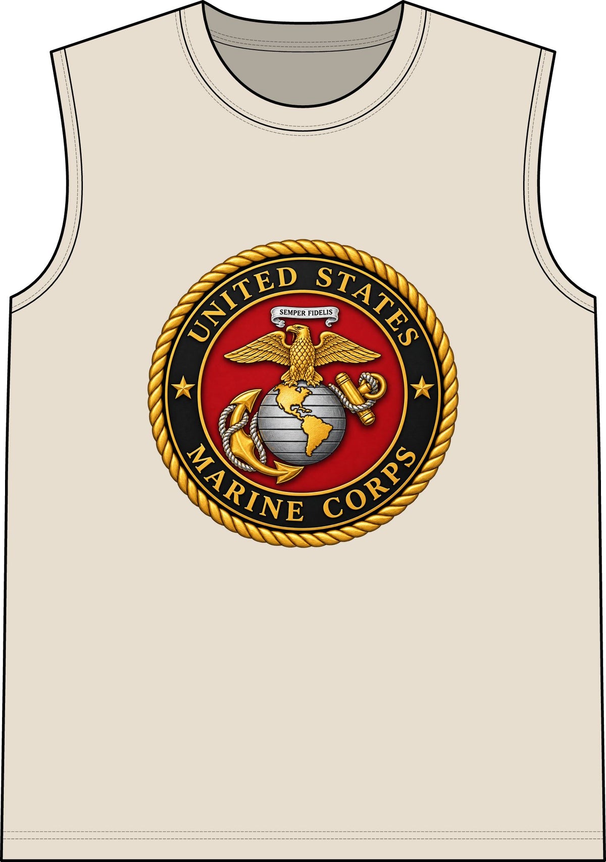 U.S. Marine Corps Emblem - Classic Tank