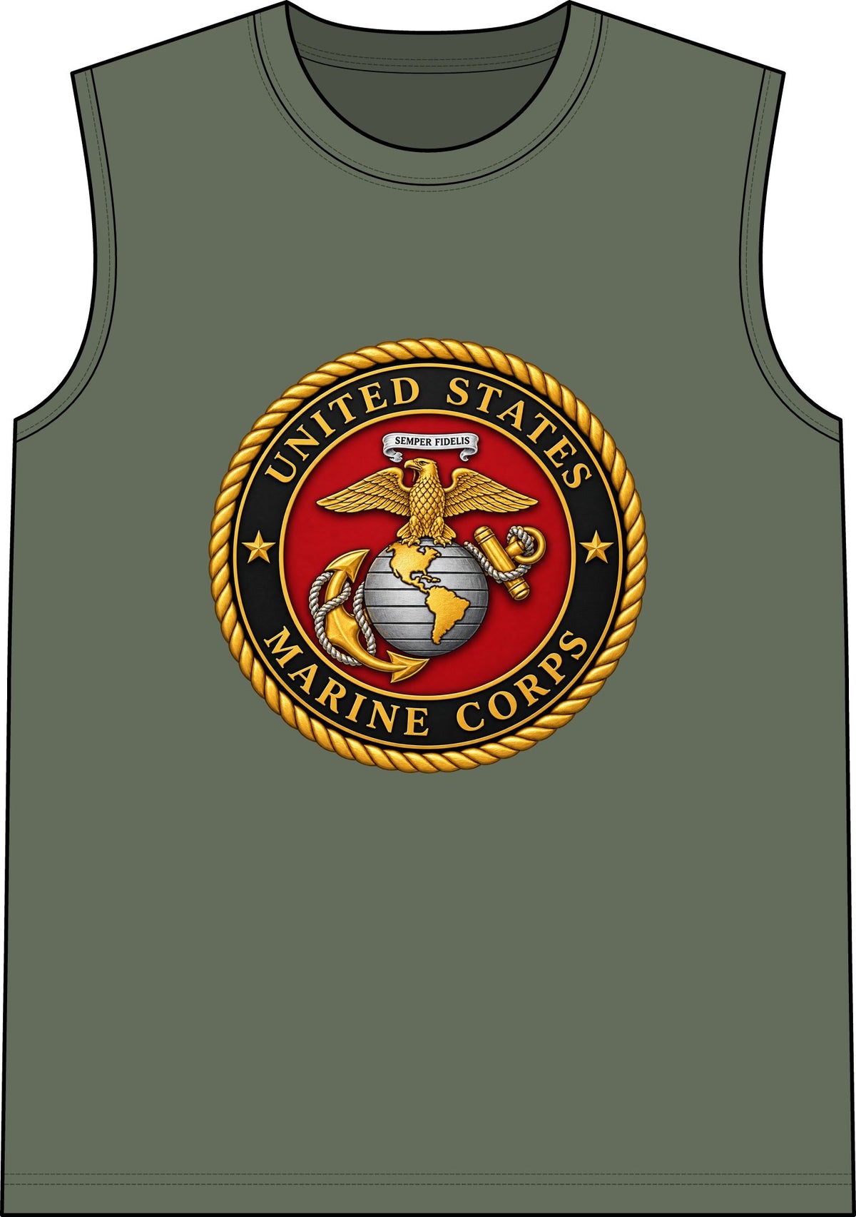 U.S. Marine Corps Emblem - Classic Tank