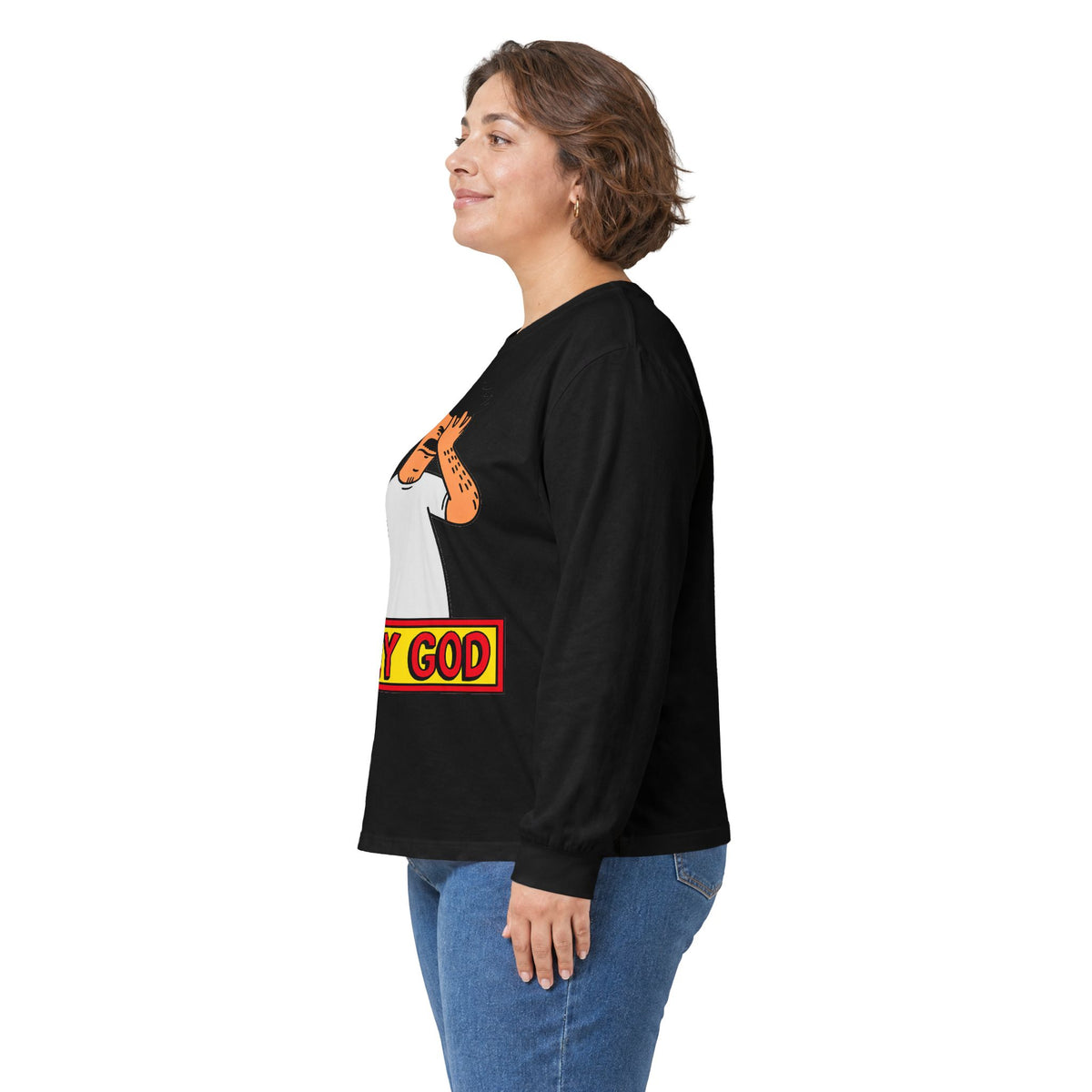 Oh My God Reaction Tee - Unisex Ultra Cotton Long Sleeve Tee