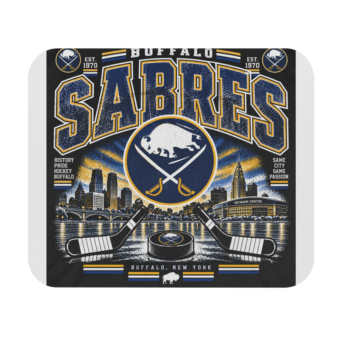Buffalo Sabres Heritage Shield - Mouse Pad