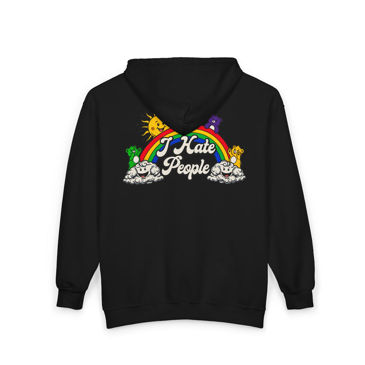 Hate People - Full-Zip Hooded Sweatshirt