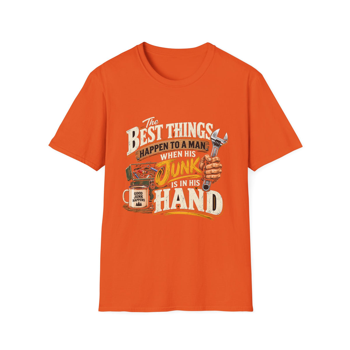 Best Things Happen in a Man's Hand - Classic Tee