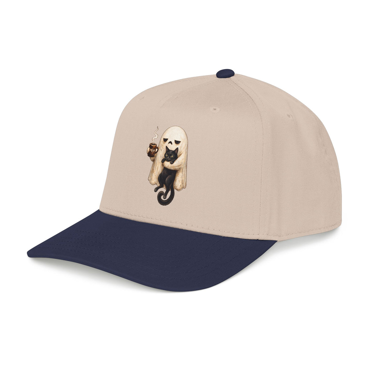 Meh Ghost and Black Cat - OTTO Baseball Hat
