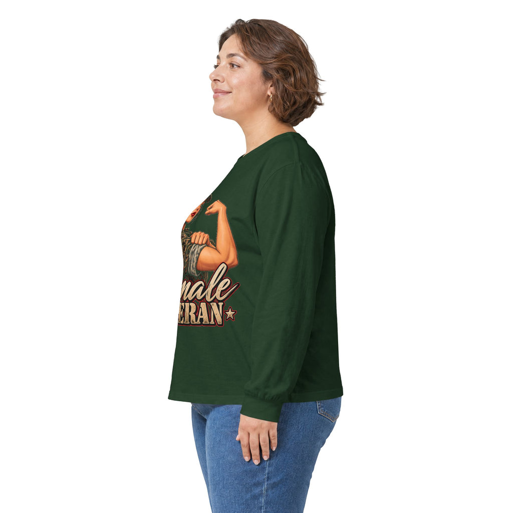 Female Veteran Pride - Unisex Ultra Cotton Long Sleeve Tee