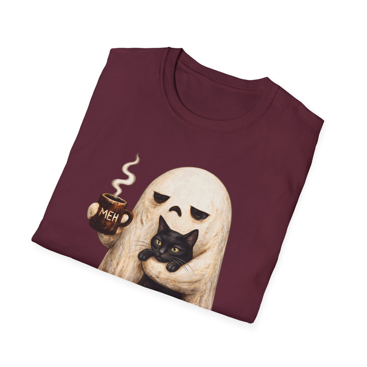 Meh Ghost and Black Cat - Classic Tee