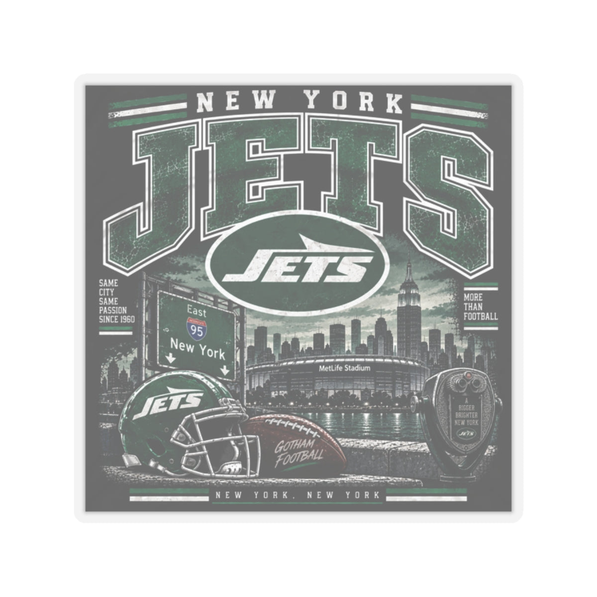 New York Jets - Kiss-Cut Sticker