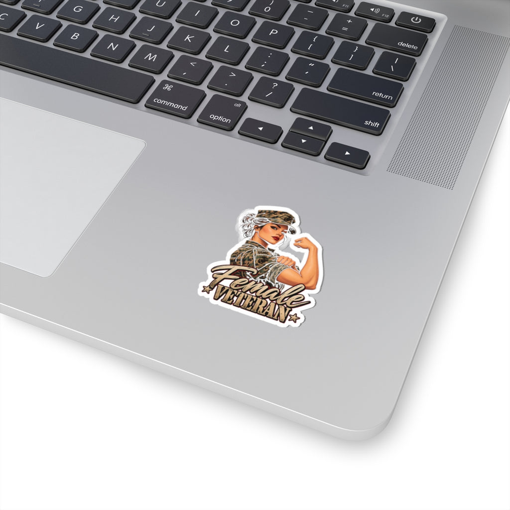 Female Veteran Pride - Kiss-Cut Sticker